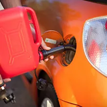 Fuel delivery roadside service